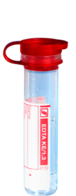 Microrrecipiente de muestras EDTA K3, 1,3 ml, tapón a presión, EU