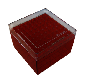 Cryobox, 132 x 132 x 95 mm, format: 9 x 9, for 81 collection tubes