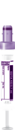 S-Monovette® EDTA K3, 2,7 ml, tampa violeta, (CxØ): 66 x 11 mm, com etiqueta de papel