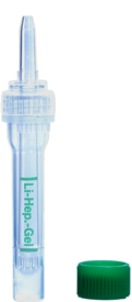 Multivette® 600 Lithium heparin gel LH, 600 µl, cap green, screw cap