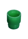 Push cap, green, suitable for tubes Ø 13 mm