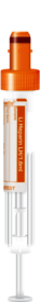 S-Monovette® Heparina de lítio LH, 1,6 ml, tampa laranja, (CxØ): 75 x 13 mm, com etiqueta de papel