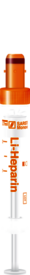 S-Monovette® Lithium Heparin LH, 2,7 ml, Verschluss orange, (LxØ): 66 x 11 mm, mit Kunststoffetikett