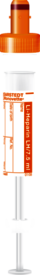 S-Monovette® Heparina de lítio LH, líquida, 7,5 ml, tampa laranja, (CxØ): 92 x 15 mm, com etiqueta de papel