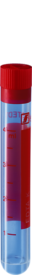 Tubo de muestras, EDTA K3, 4 ml, cierre rojo, (LxØ): 75 x 12 mm, con impresión