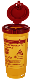 Disposal container, Multi-Safe twin plus, 500 ml, biohazard labelling