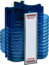 DishRack, altura: 240 mm, azul, para 52 placas de Petri de un Ø de 92 mm