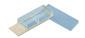 x-well Zellkulturkammer, 2 Well, auf lumox®-Objektträger, ablösbarer Rahmen