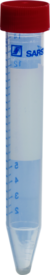 Tubo roscado, 15 ml, (LxØ): 120 x 17 mm, PP, con impresión