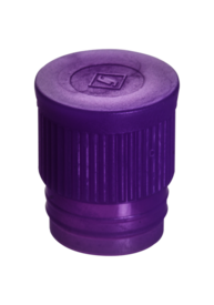 Bouchon pression, violet, compatible avec tubes Ø 15,5, 16, 16,5, 16,8 et 17 mm