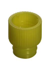 Eindrückstopfen, gelb, passend für Röhren Ø 11,5 und 12 mm
