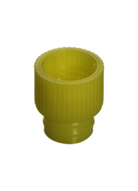 Bouchon pression, jaune, compatible avec tubes Ø 12 mm