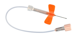 Agulha de segurança Safety-Multifly®, 25G x 3/4'', laranja, comprimento do tubo flexível: 240 mm, 1 unid./blister