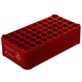 Block Rack D13, Ø opening: 13 mm, 5 x 10, red