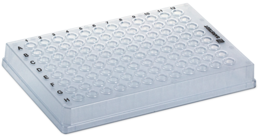 Plaque PCR jupe intégrale, 96 puits, transparent, Low profile, 100 µl, PCR Performance Tested, PP