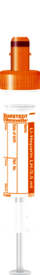 S-Monovette® Héparine de lithium LH, 5,5 ml, bouchon orange, (L x Ø) : 75 x 15 mm, avec étiquette papier