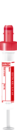 S-Monovette® EDTA K3, 3,4 ml, tampa vermelha, (CxØ): 65 x 13 mm, com etiqueta de papel