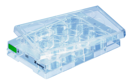 Zellkulturplatte, 12 Well, Oberfläche: Suspension, Flachboden