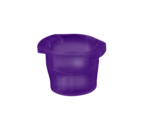 Stopfen, violett, passend für Röhren Ø 10-17 mm