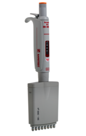 Sarpette® M, 8 canaux, variable, 30 µl - 300 µl, orange, 1 pièce(s)/carton