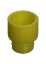 Push cap, yellow, suitable for tubes Ø 11.5 and 12 mm
