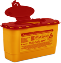 Disposal container, Multi-Safe vario, 2,000 ml, biohazard labeling
