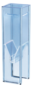 UV cuvette, 2 ml, (HxW): 45 x 12.5 mm, special plastic, transparent, optical sides: 2