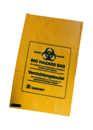 Disposal bags, 40 l, (LxW): 780 x 600 mm, PP, yellow, with print