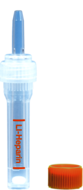 Multivette® 600 Lithium heparin LH, 600 µl, cap orange, screw cap