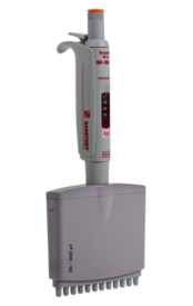 Sarpette® M, 12-Kanal, variabel, 30 µl - 300 µl, orange, 1 Stück/Karton