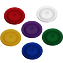 Insertos de codificação, cores variadas, adequado para tampas de rosca dos tubos 16,5 mm