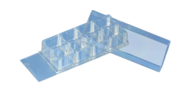 Cámara de cultivo celular x-well, 8 pocillos, en portaobjetos PCA, marco despegable