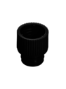 Push cap, black, suitable for tubes Ø 12 mm
