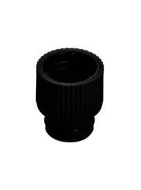 Push cap, black, suitable for tubes Ø 12 mm