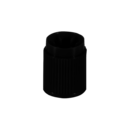 Screw cap, HD-PE, brown, for tubes Ø 13 mm