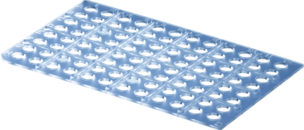 Bandeja de trabalho PCR, PC, dimensão da grade: 12 x 8, adequado para recipientes PCR de 0,1 ml e 0,2 ml