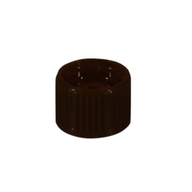 Screw cap, brown, suitable for tubes Ø 15.3 mm
