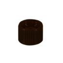 Screw cap, brown, suitable for tubes Ø 15.3 mm