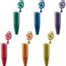 PCR single tube, 0.5 ml, PCR Performance Tested, colour mix, PP, flat cap