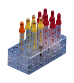 Rack, PC, format: 6 x 3, suitable for tubes, S-Monovette® 11 mm Ø
