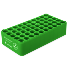 Block Rack D17, Ø opening: 17 mm, 5 x 10, green