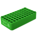 Block Rack D17, Ø opening: 17 mm, 5 x 10, green
