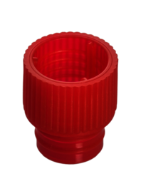 Push cap, red, suitable for tubes Ø 11.5 and 12 mm