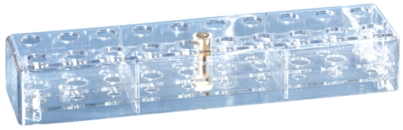 Ständer, PC, Rastermaß: 10 x 2, passend für Röhren, S-Monovette® 13 mm und 11 mm Ø