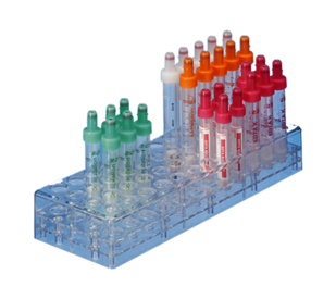 Rack, PC, format: 12 x 4, suitable for tubes, S-Monovette® 13 mm Ø