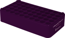 Block Rack D17, Ø da abertura: 17 mm, 5 x 10, violeta