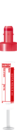 S-Monovette® EDTA K3, 2,6 ml, tampa vermelha, (CxØ): 65 x 13 mm, com etiqueta de papel
