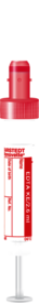 S-Monovette® EDTA K3E, 2,6 ml, bouchon rouge, (L x Ø) : 65 x 13 mm, avec étiquette papier