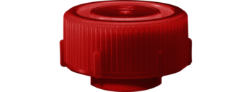 Screw cap, red, suitable for mailing container 126 x 30 mm