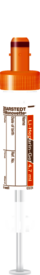 S-Monovette® Héparine de lithium gel LH, 4,7 ml, bouchon orange, (L x Ø) : 75 x 15 mm, avec étiquette papier